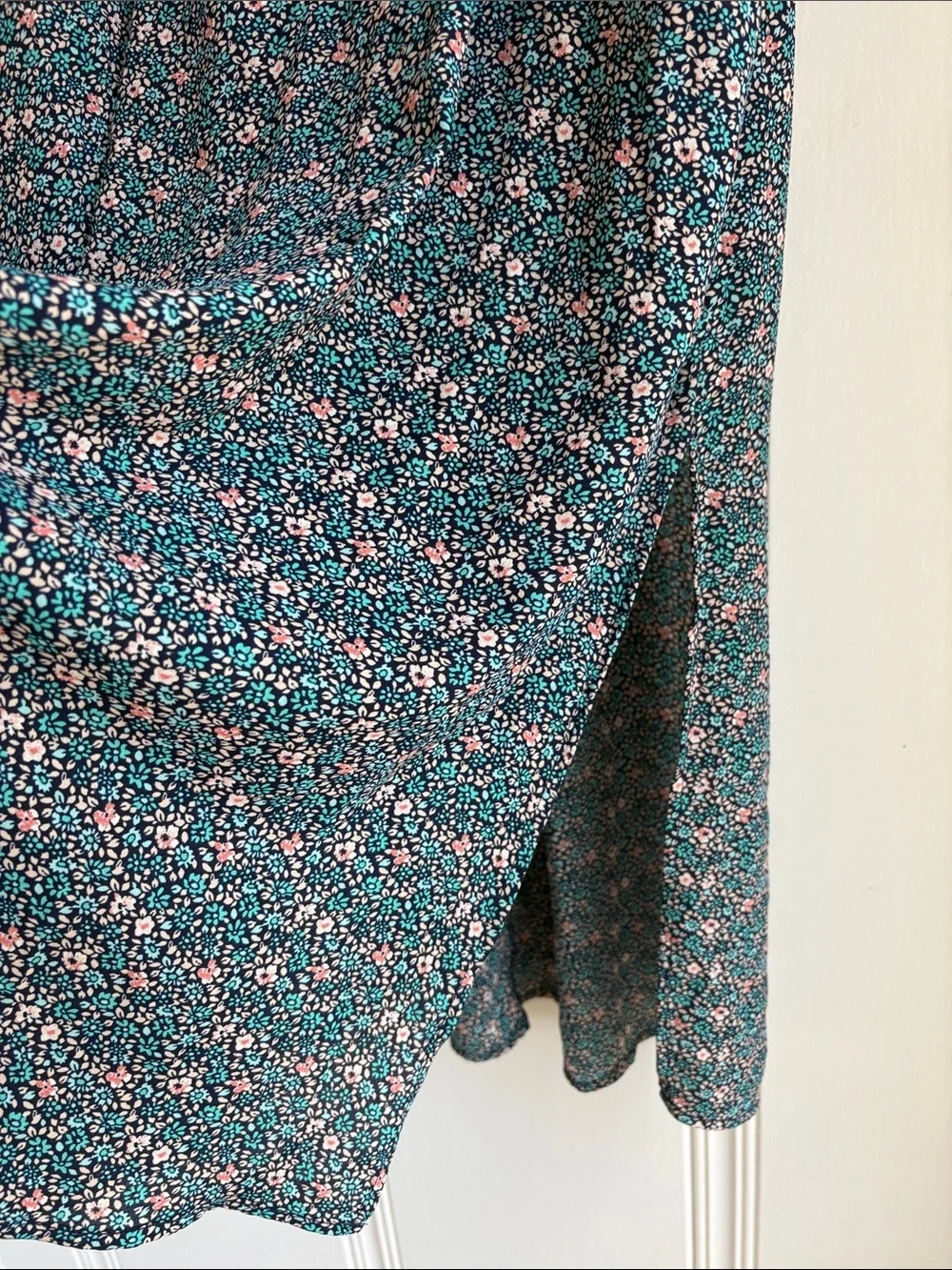 Trixxi Y2K Navy and Pink Floral Midi Sundress - Picture 5 of 11